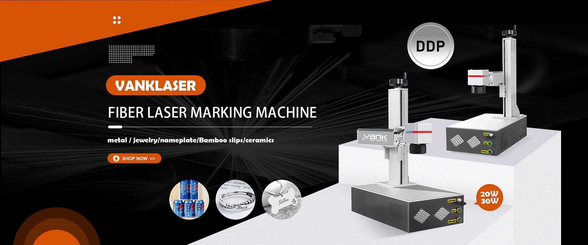 20w 30w Portable Fiber Laser Marking Machine